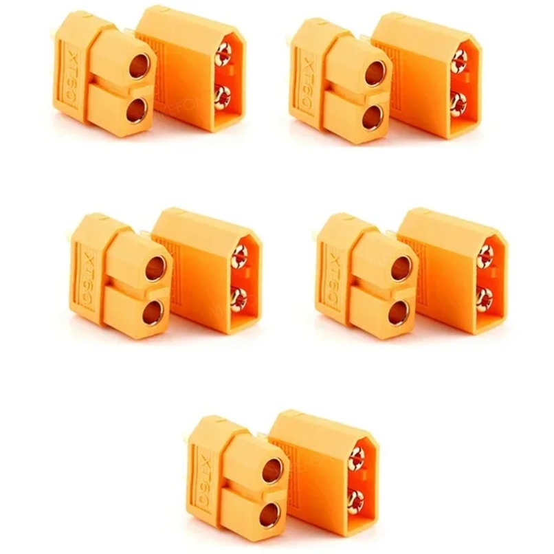 XT60 총알 커넥터 남성 여성 10쌍 RC 드론용 배 - Drone Battery Connector 리뷰 및 가격