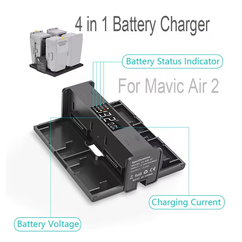 Mavic Air 2/2S 드론 배터리 스마트 충전기( - Drone Battery Smart 리뷰 및 가격